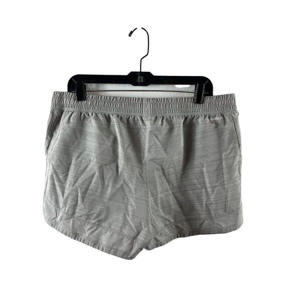 Adidas Pacer 3-Stripes Woven Heather Gray Athletic Running Shorts XL Lightweight - Picture 3 of 11